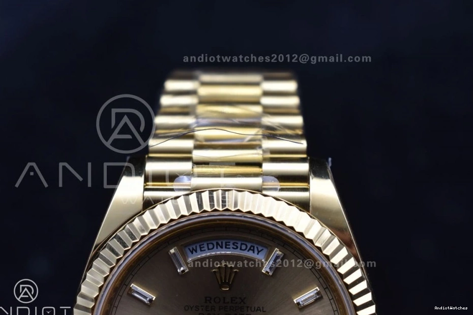 654 ARF President Day Bracelet VR3255 On 1:1 Dial 228238 (Gain Weight) Edition 40 Date Best Crystal Sustainable YG Gold 1106
